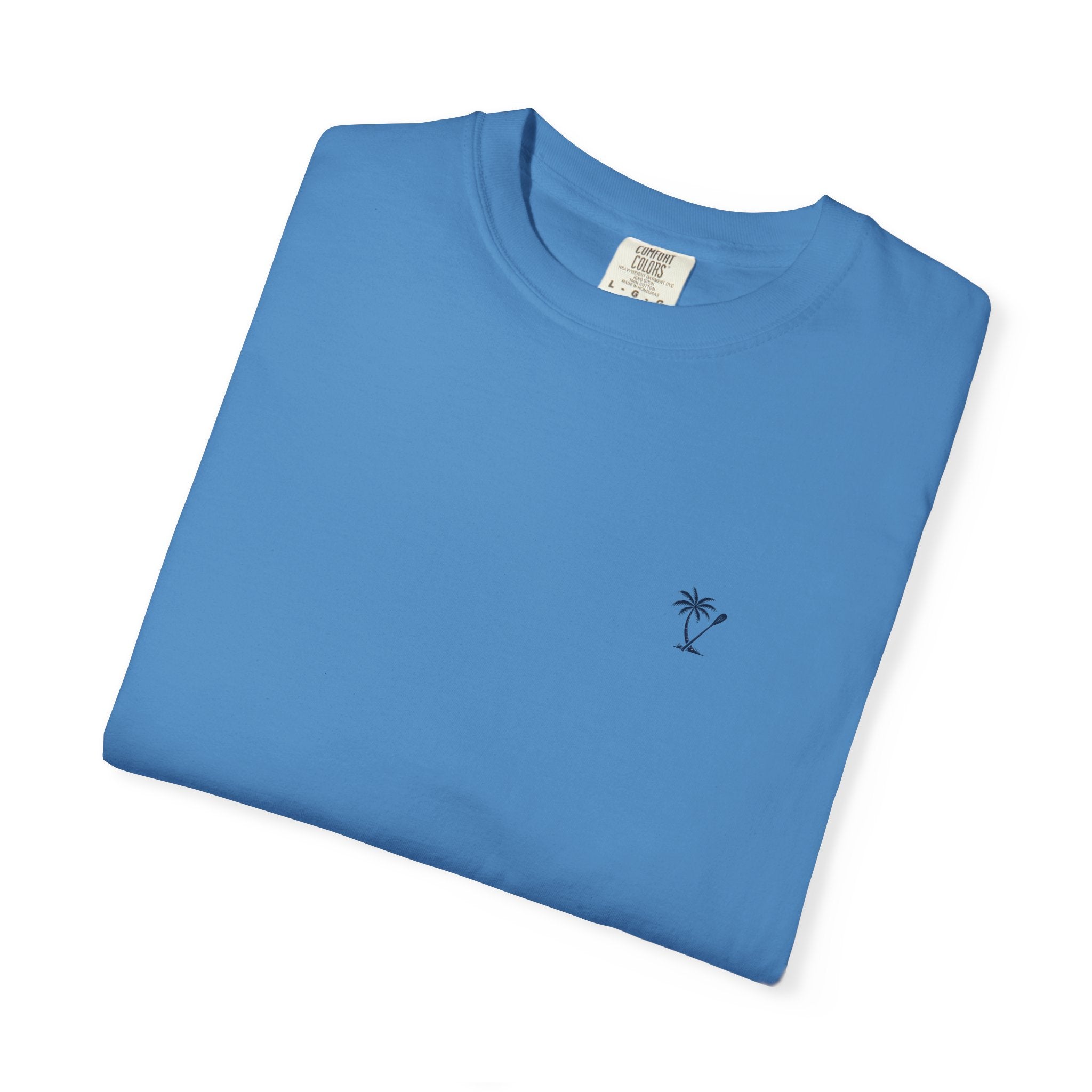 Palm & Paddle logo T-Shirt | Palm tree paddle beach design