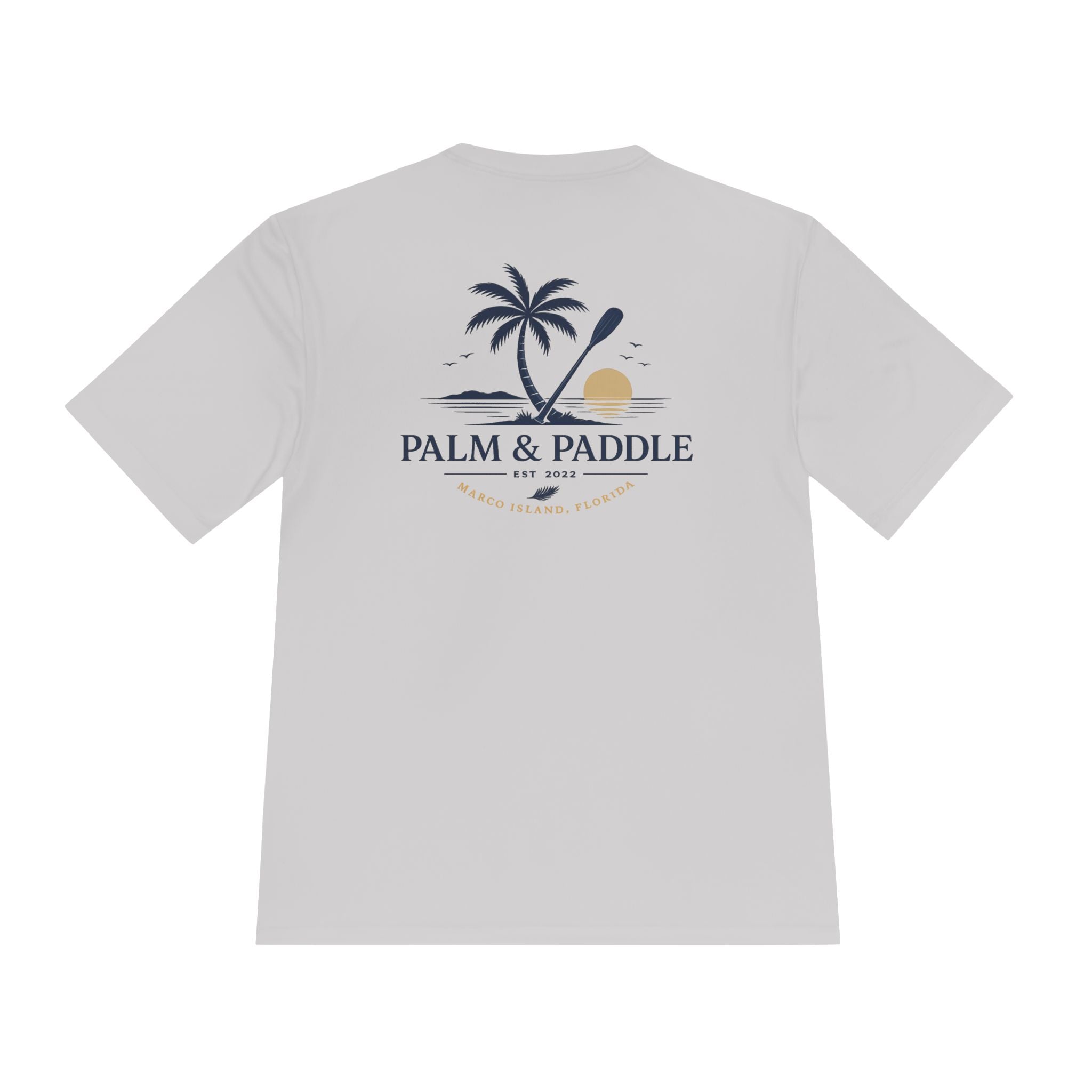 Palm & Paddle Performance Tee — Beach Shirt