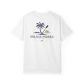 Palm & Paddle logo T-Shirt | Palm tree paddle beach design