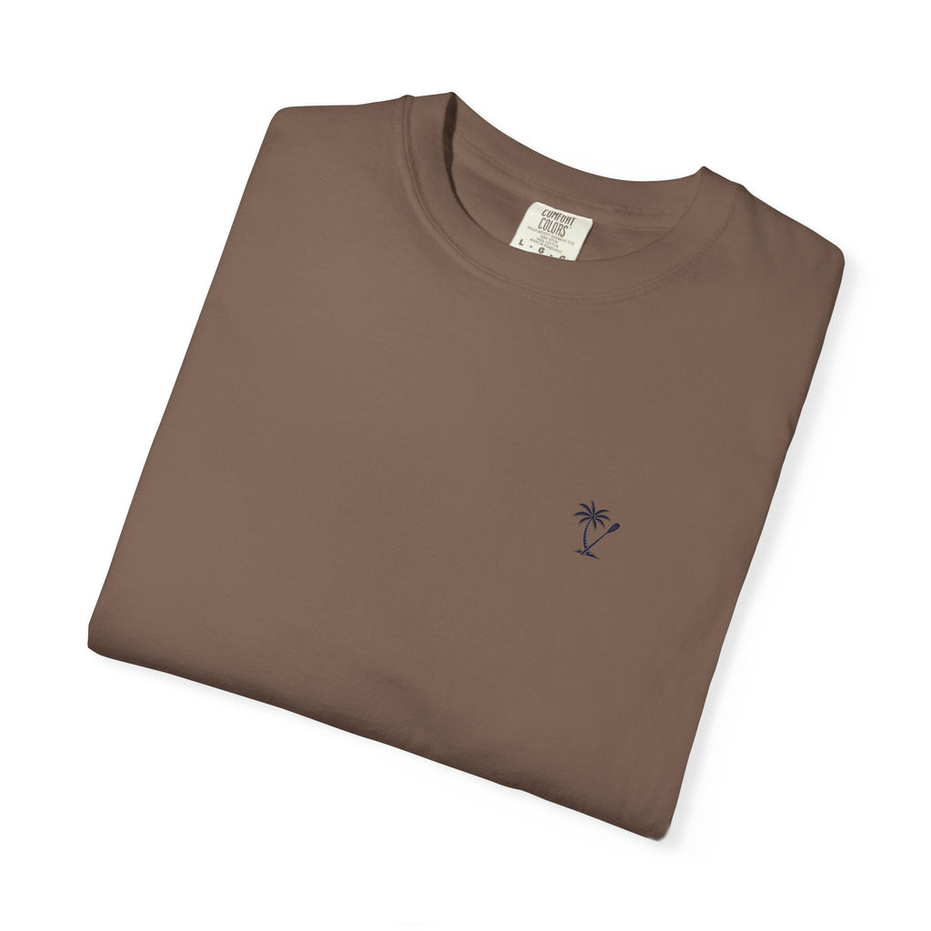 Palm & Paddle logo T-Shirt | Palm tree paddle beach design