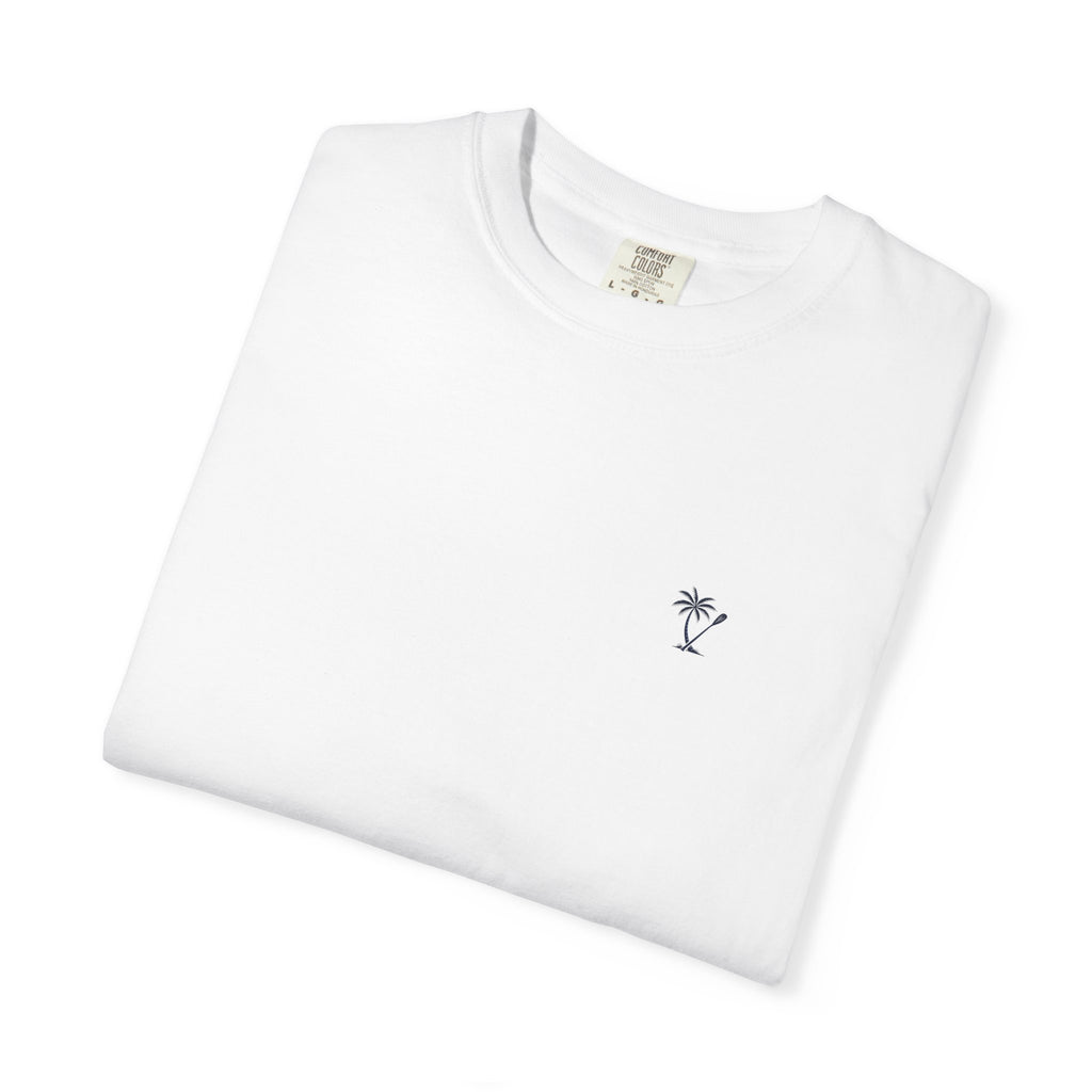 Palm & Paddle logo T-Shirt | Palm tree paddle beach design