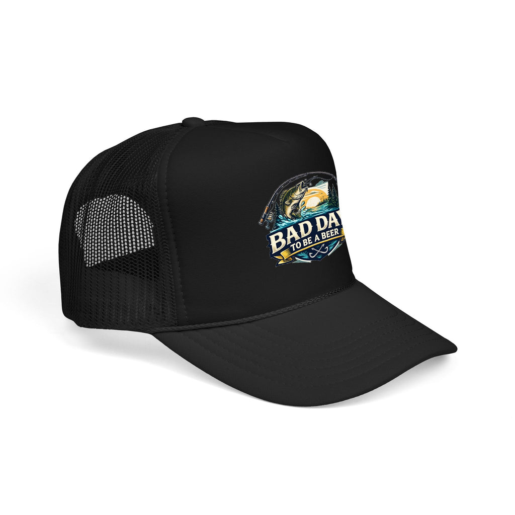 Bad Day To Be A Beer Trucker Hat — Vintage Beer Patch Foam Trucker Cap