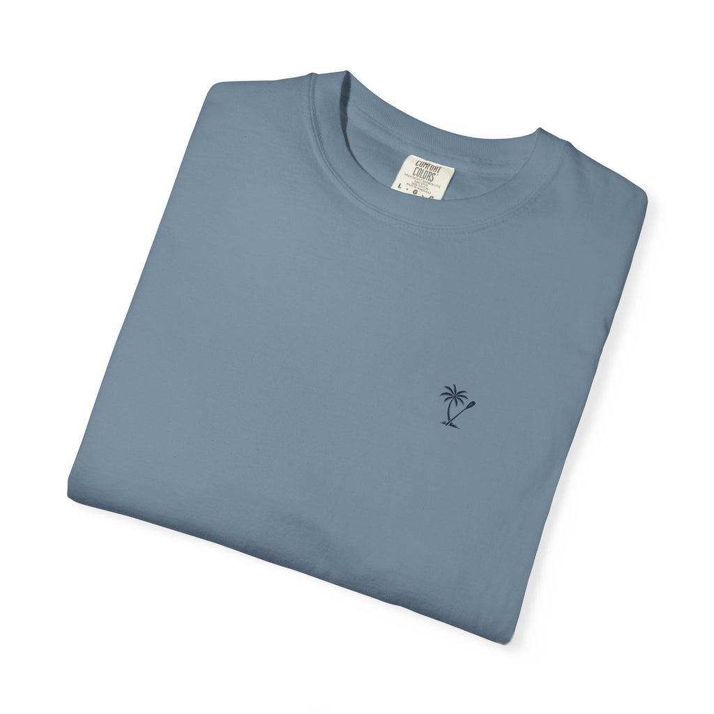 Palm & Paddle logo T-Shirt | Palm tree paddle beach design