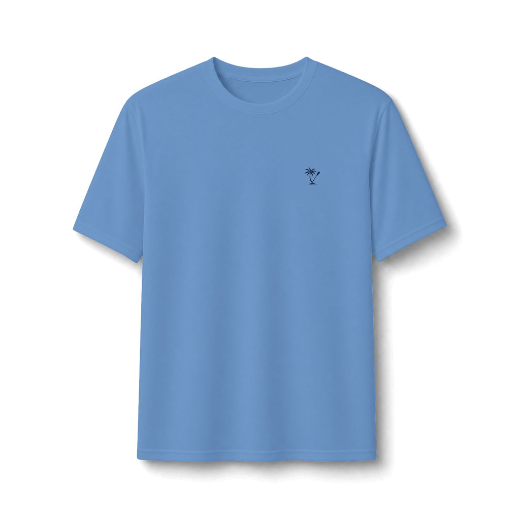 Palm & Paddle Performance Tee — Beach Paddleboard Shirt