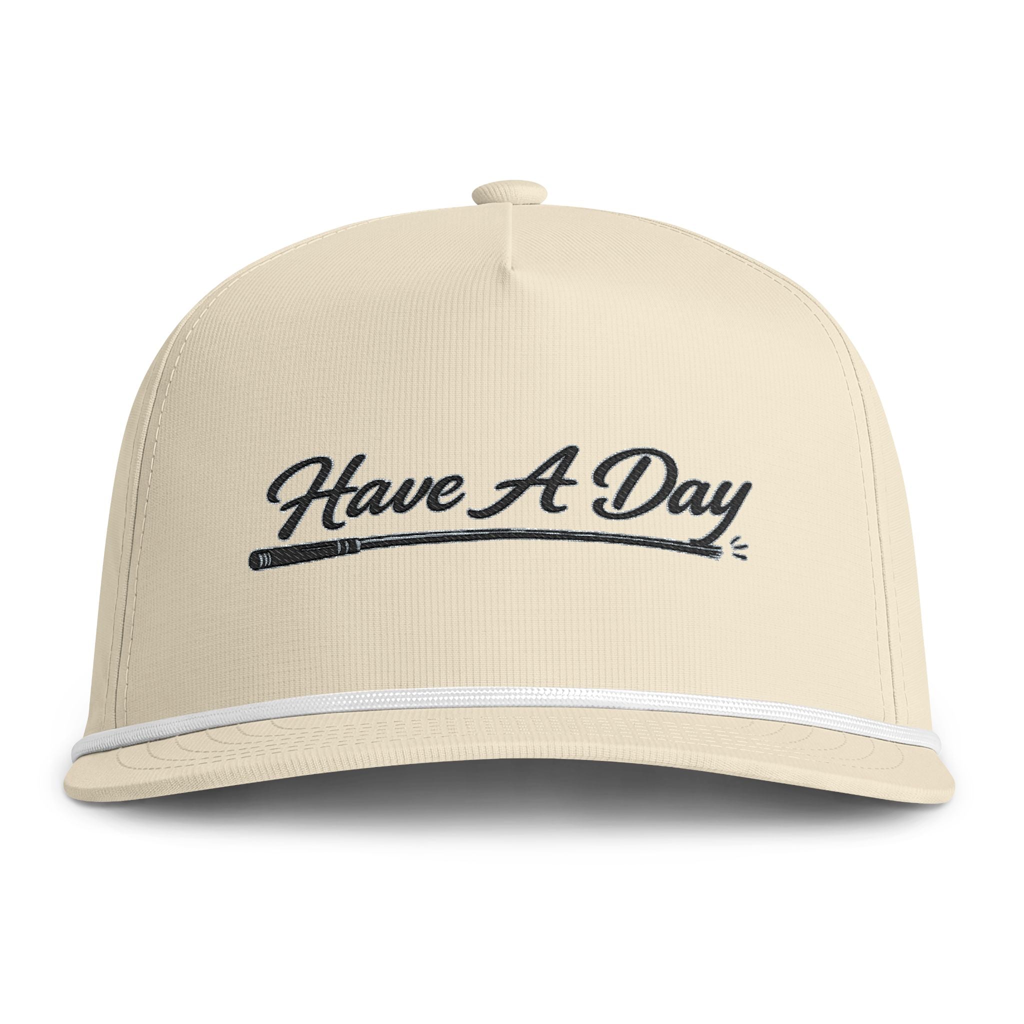 Have A Day Rope Cap - Vintage Script Embroidered Hat