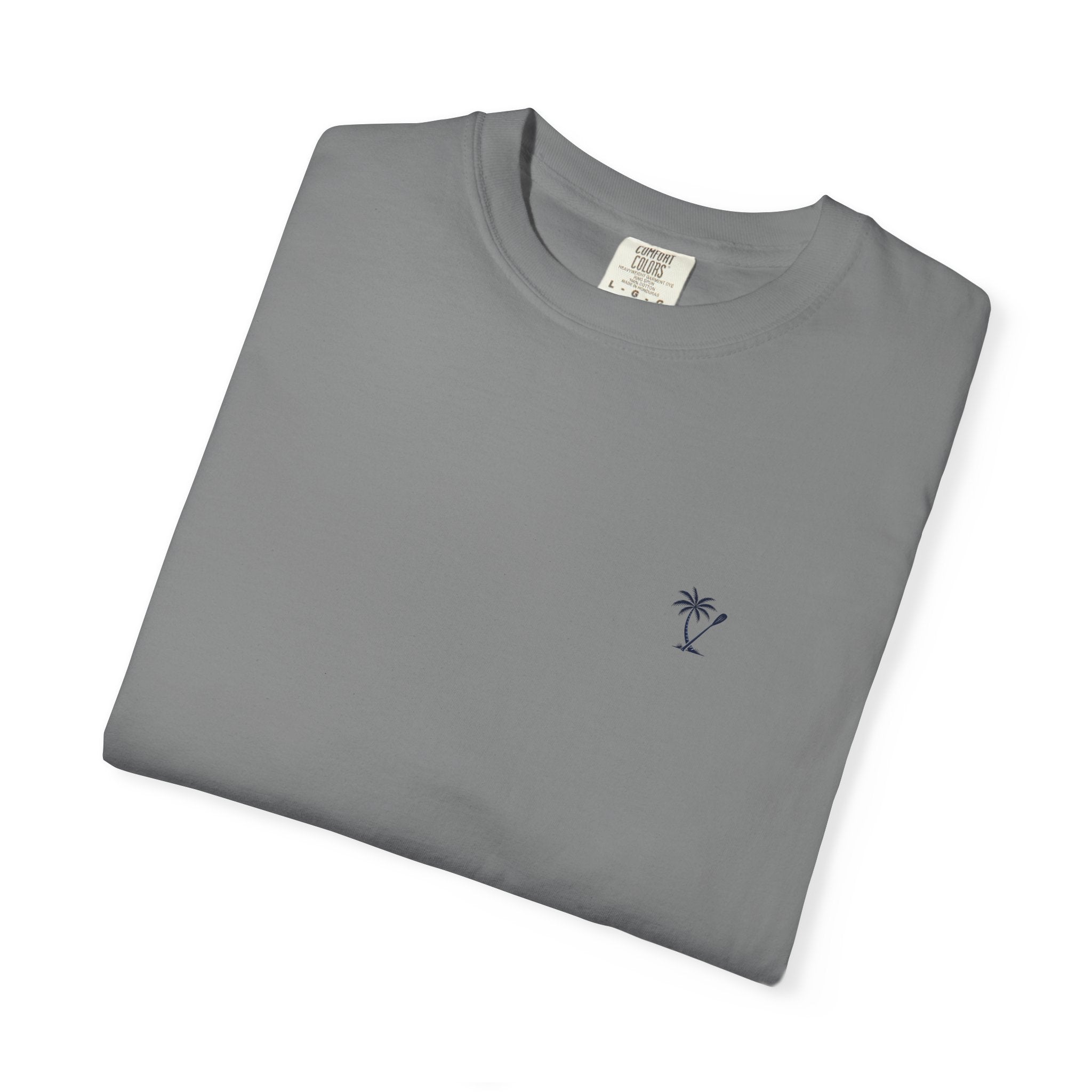 Palm & Paddle logo T-Shirt | Palm tree paddle beach design
