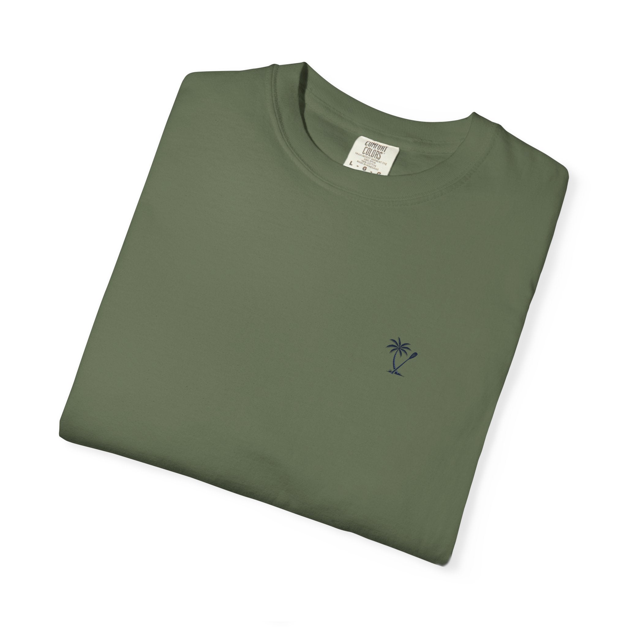 Palm & Paddle logo T-Shirt | Palm tree paddle beach design