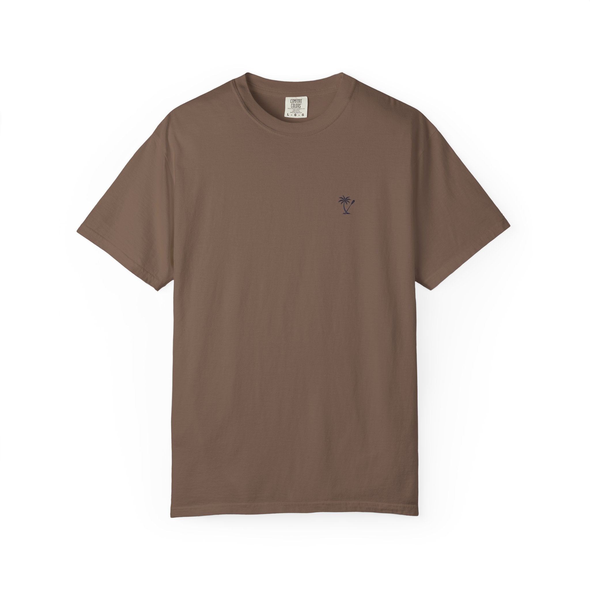 Palm & Paddle logo T-Shirt | Palm tree paddle beach design