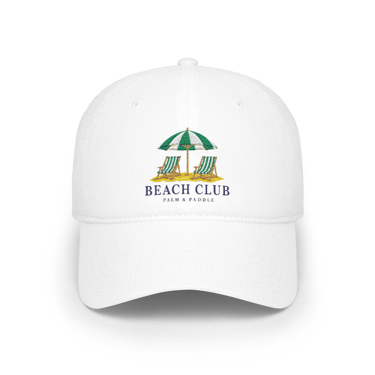 'Beach Club Palm & Paradise' Embroidered