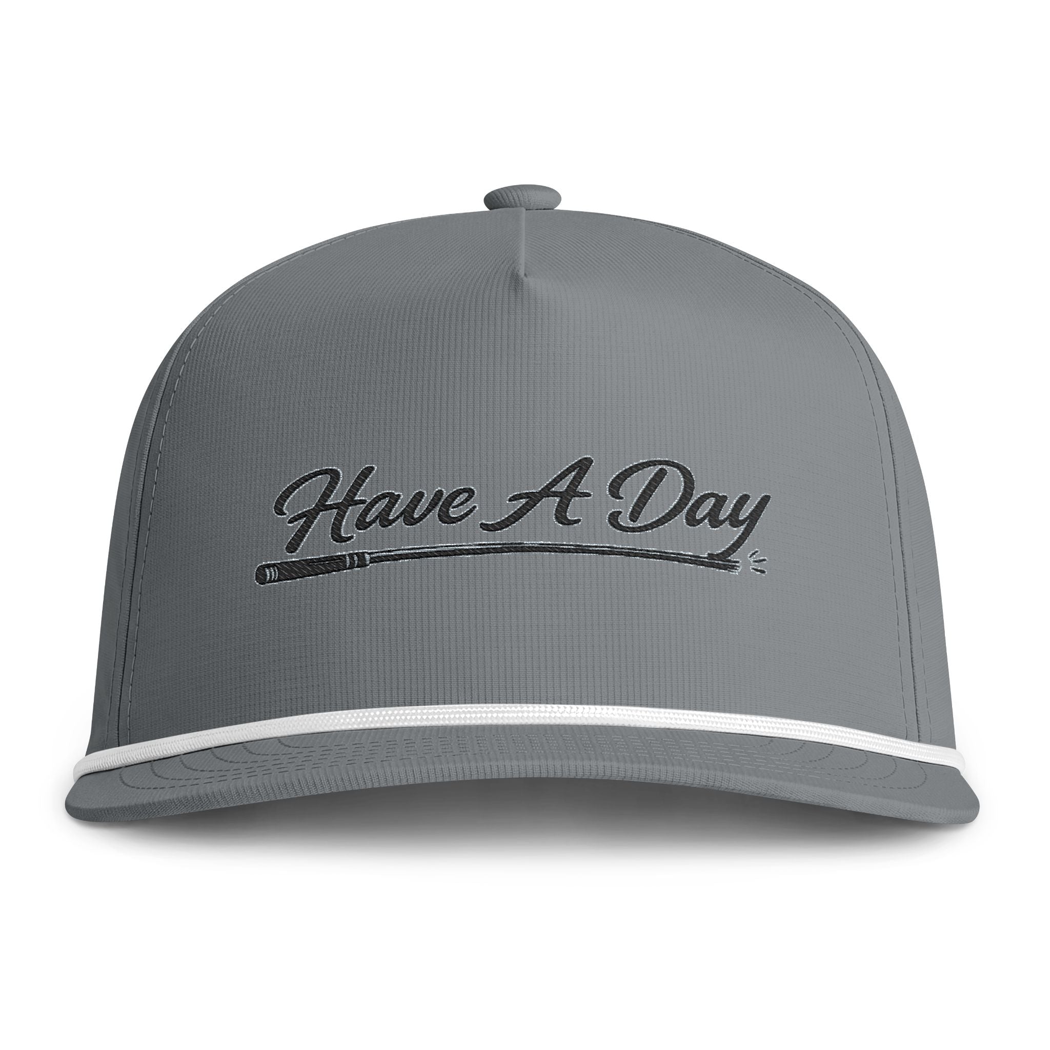 Have A Day Rope Cap - Vintage Script Embroidered Hat