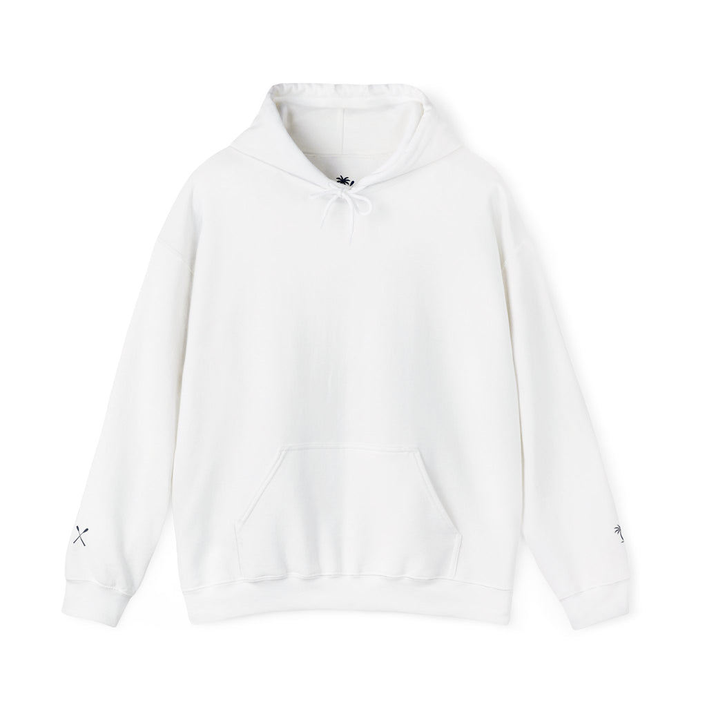 Hoodie — Vintage Palm Paddle Marco Island Map Logo