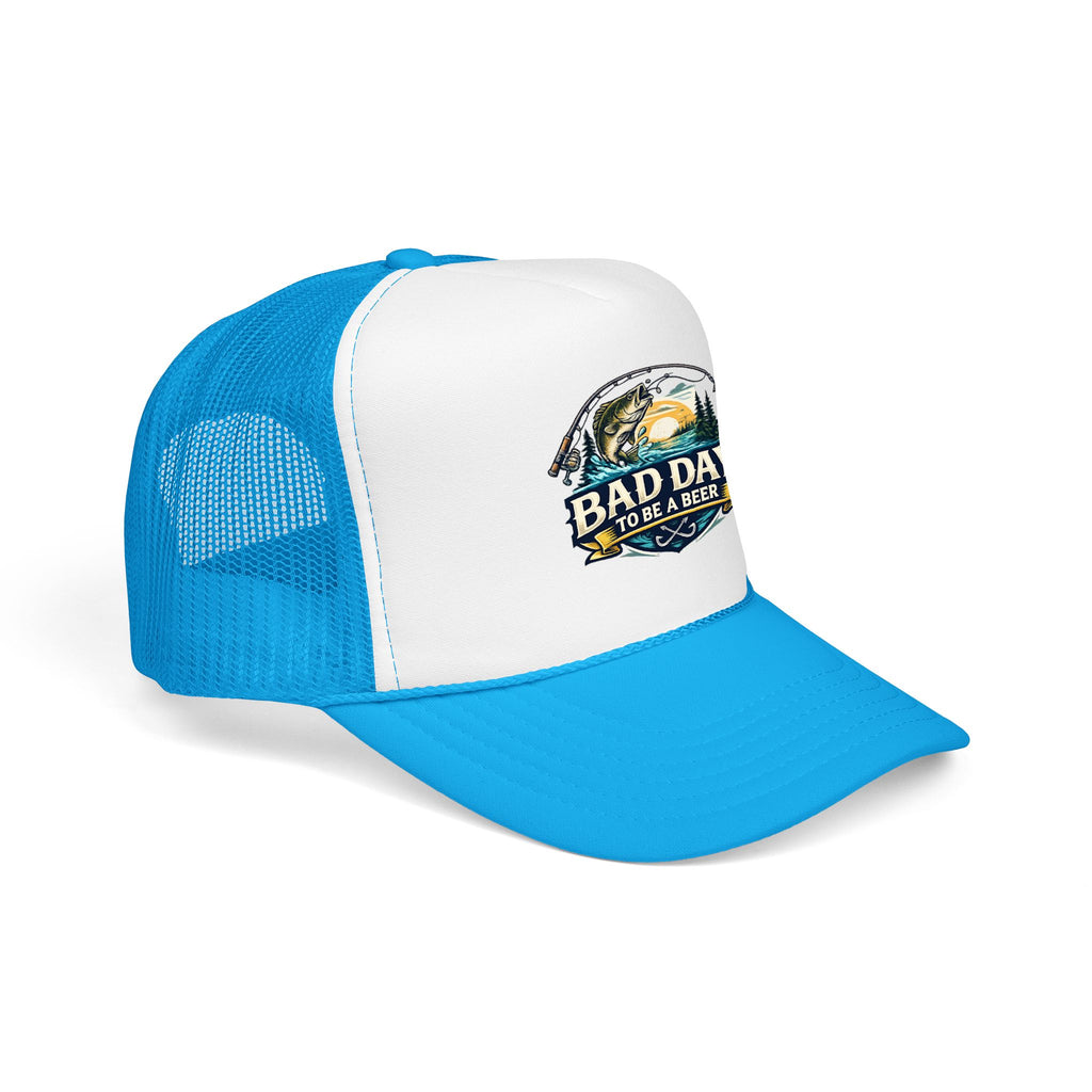 Bad Day To Be A Beer Trucker Hat — Vintage Beer Patch Foam Trucker Cap