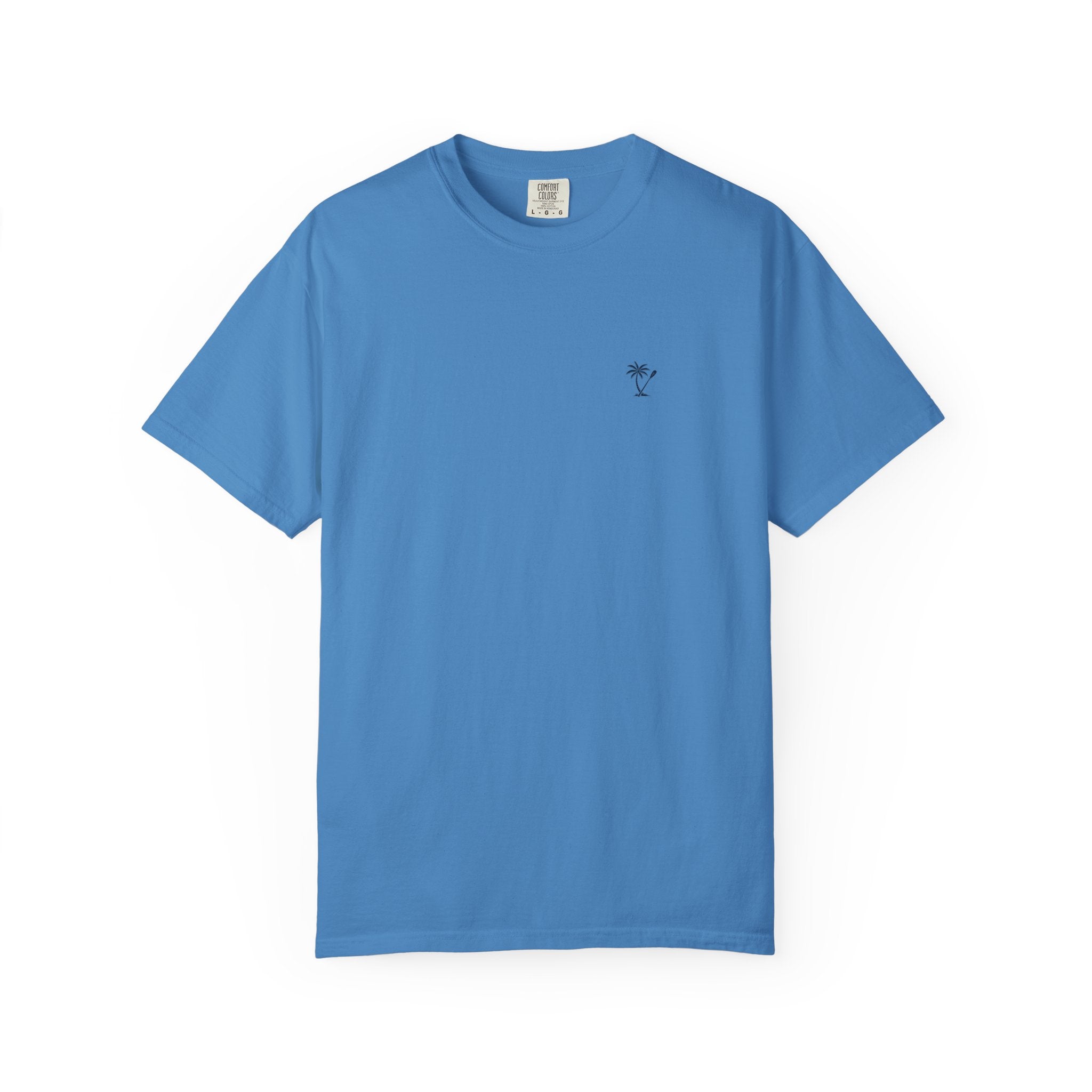 Palm & Paddle logo T-Shirt | Palm tree paddle beach design