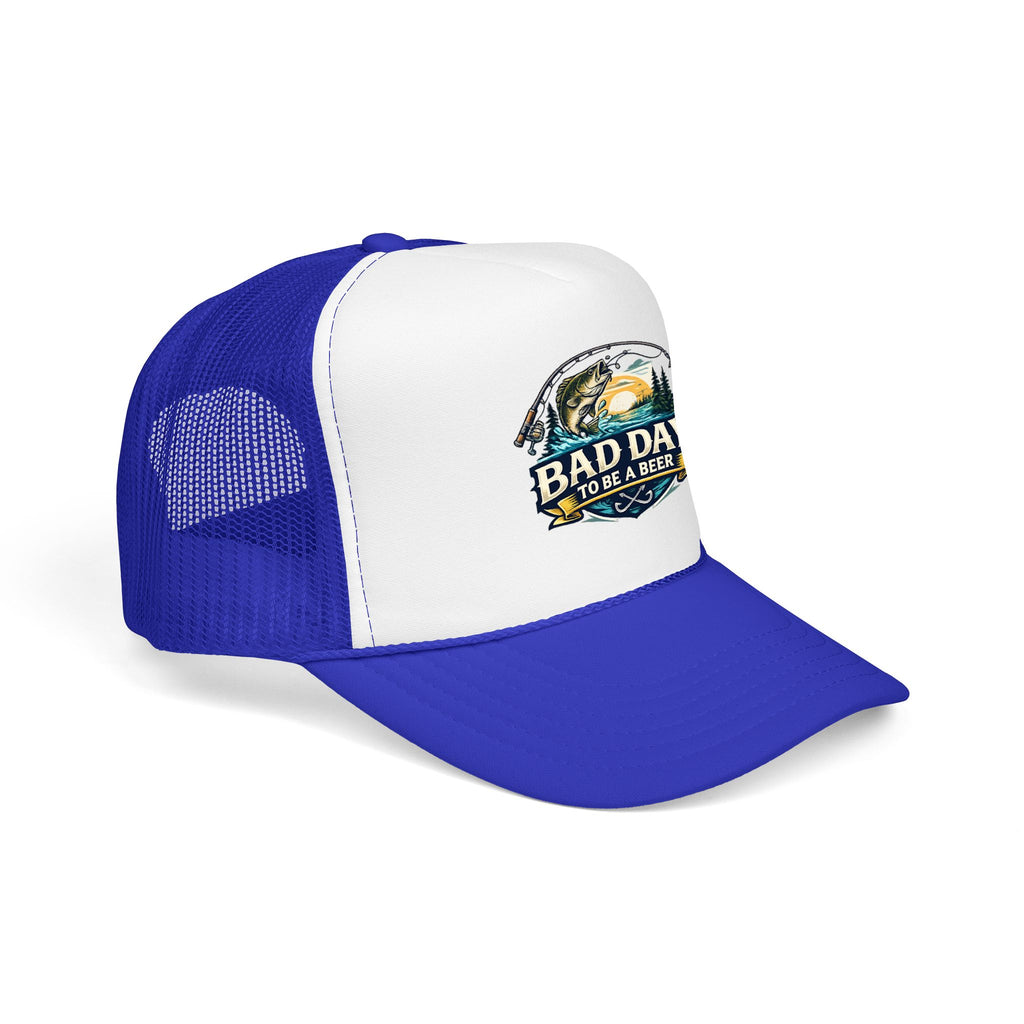Bad Day To Be A Beer Trucker Hat — Vintage Beer Patch Foam Trucker Cap