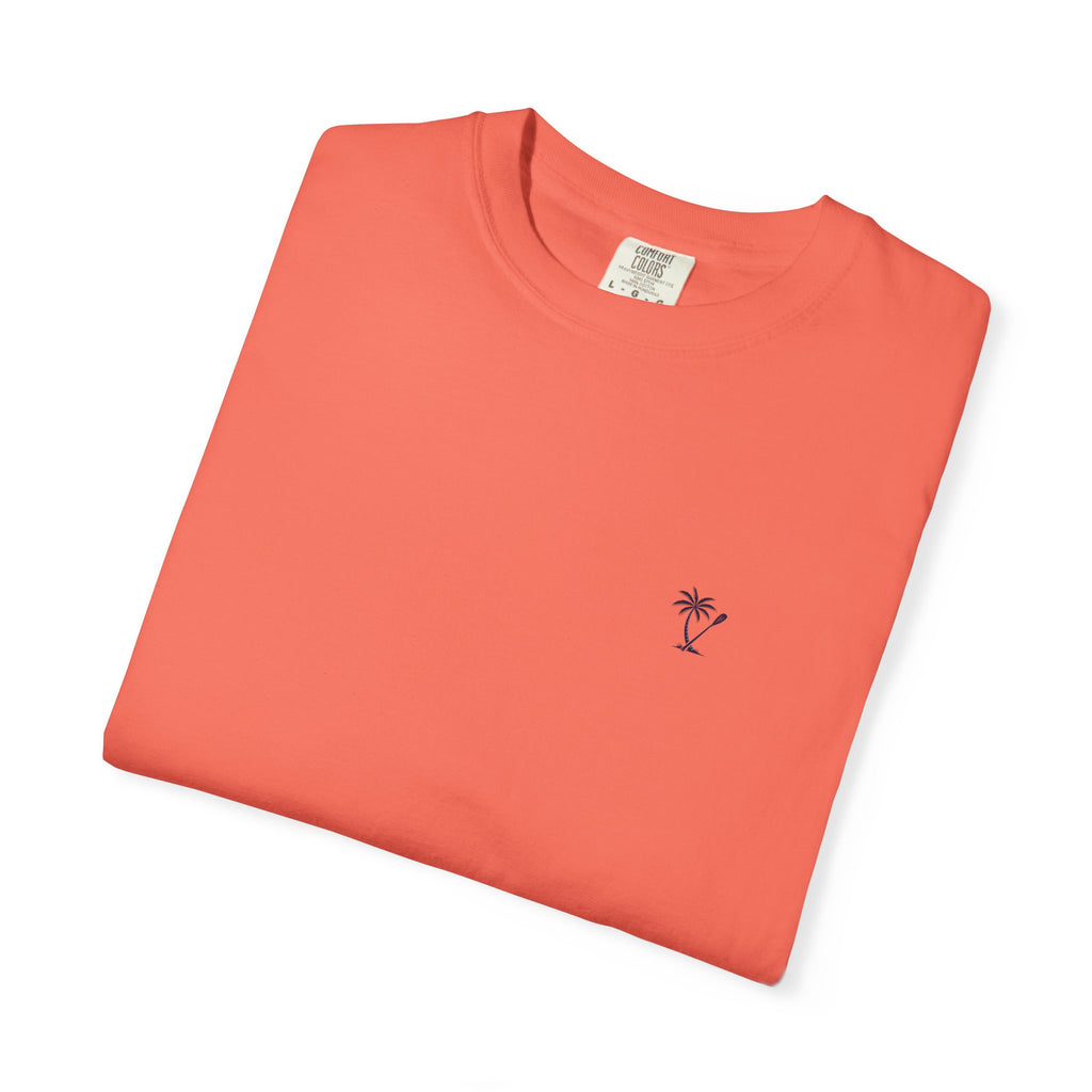 Palm & Paddle logo T-Shirt | Palm tree paddle beach design