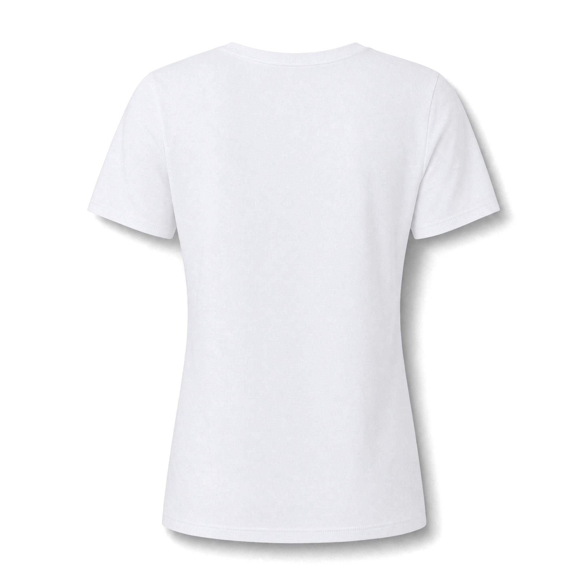 Women's V-Neck Tee — Marco Island Palm & Paddle Graphic