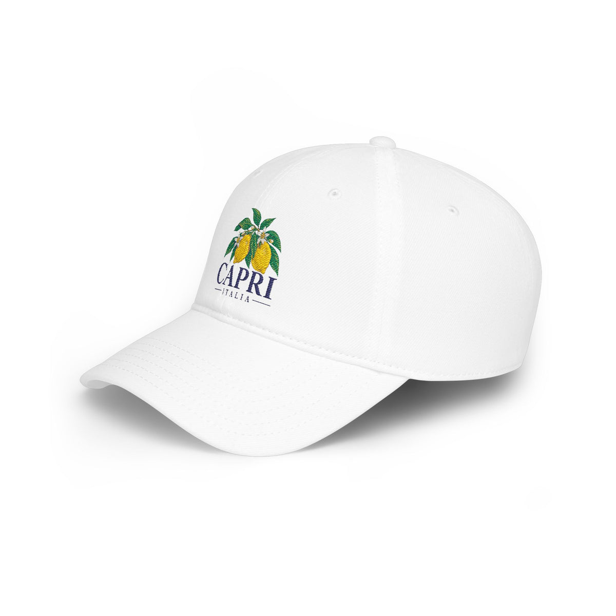 Lemons Baseball Cap — Vintage Citrus Embroidered
