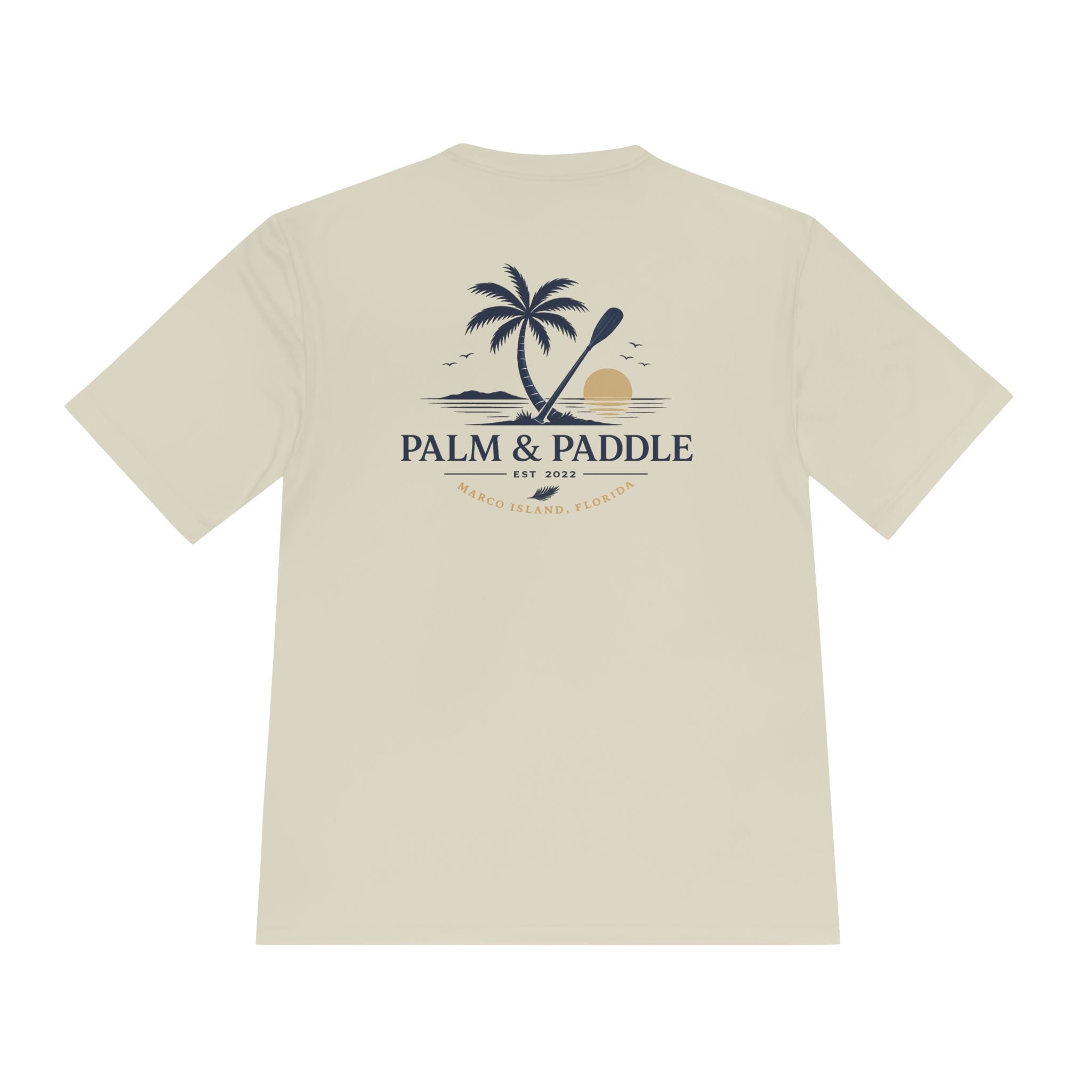 Palm & Paddle Performance Tee — Beach Shirt