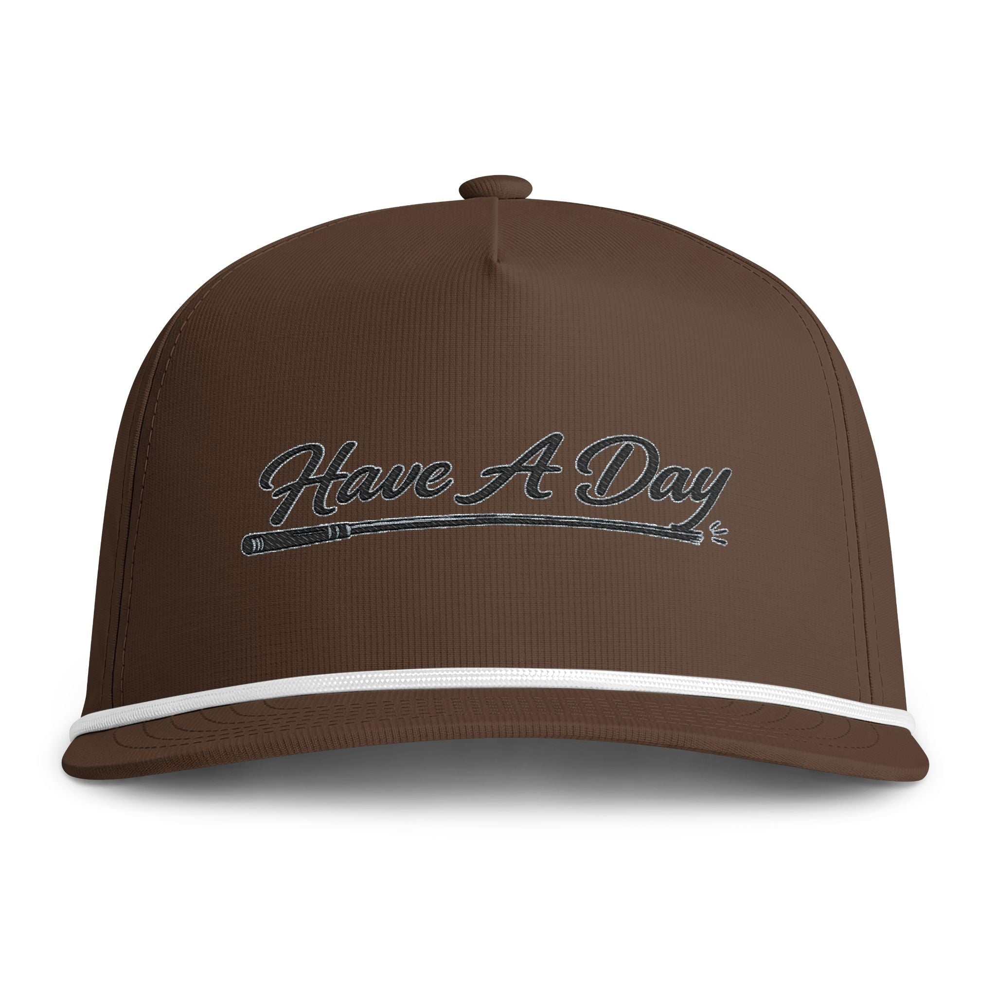 Have A Day Rope Cap - Vintage Script Embroidered Hat