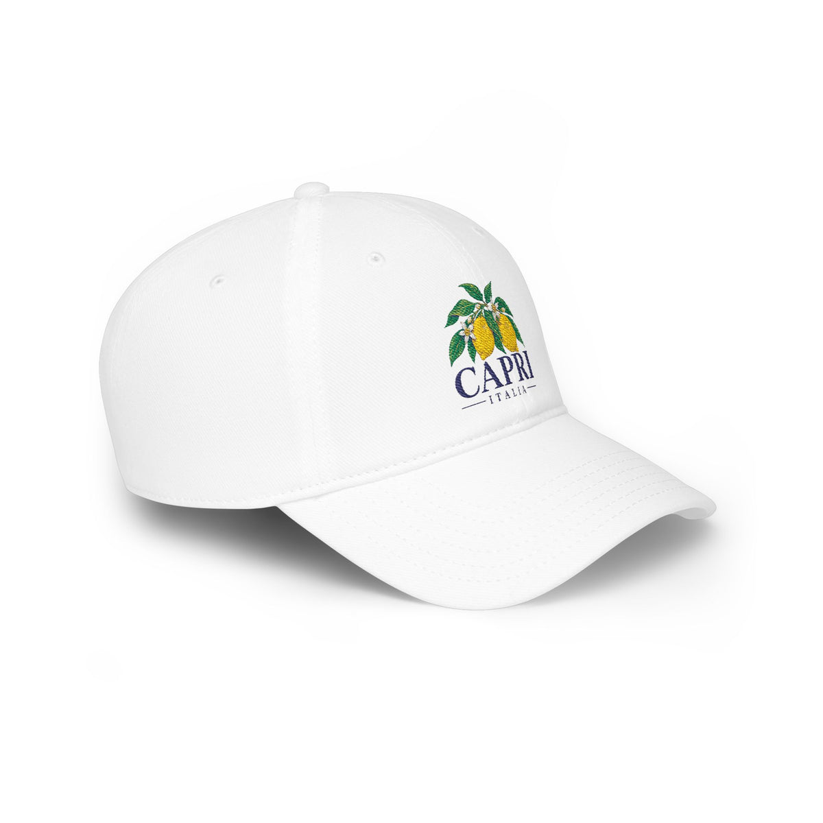 Lemons Baseball Cap — Vintage Citrus Embroidered