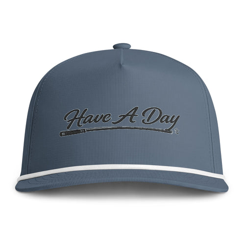 Have A Day Rope Cap - Vintage Script Embroidered Hat