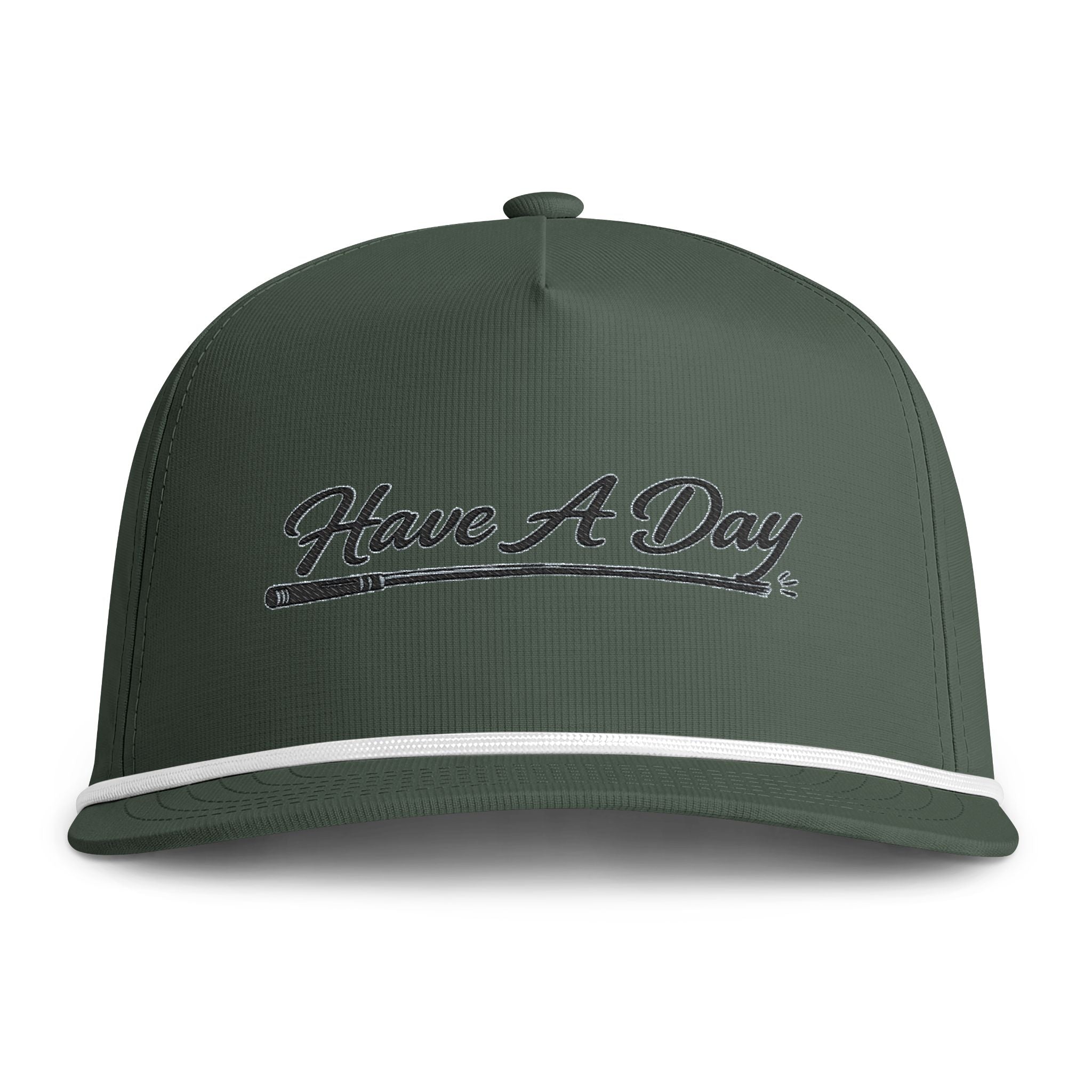 Have A Day Rope Cap - Vintage Script Embroidered Hat