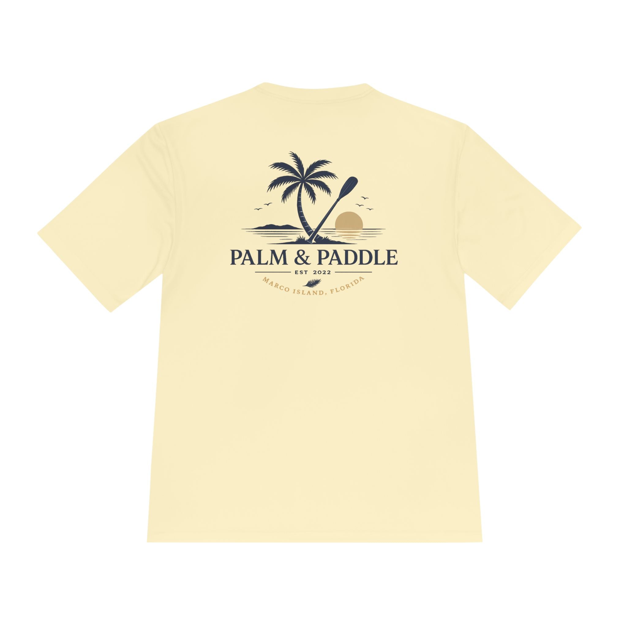 Palm & Paddle Performance Tee — Beach Shirt