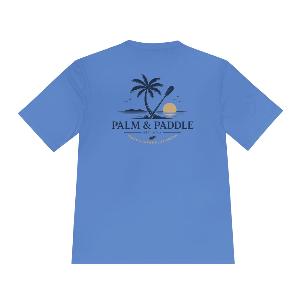 Palm & Paddle Performance Tee — Beach Shirt