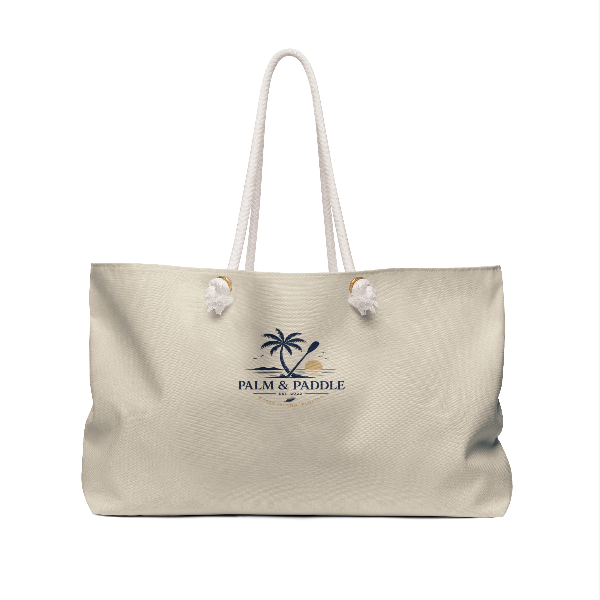Palm & Paddle Weekender Bag — Coastal Canvas Travel Tote