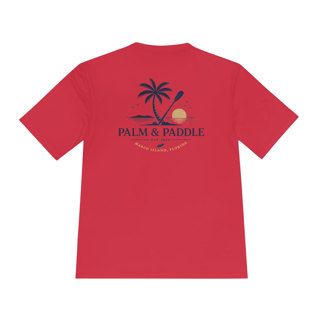 Palm & Paddle Performance Tee — Beach Shirt