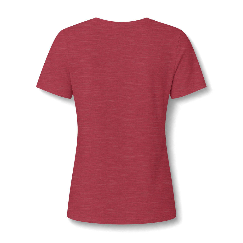 Women's V-Neck Tee — Marco Island Palm & Paddle Graphic