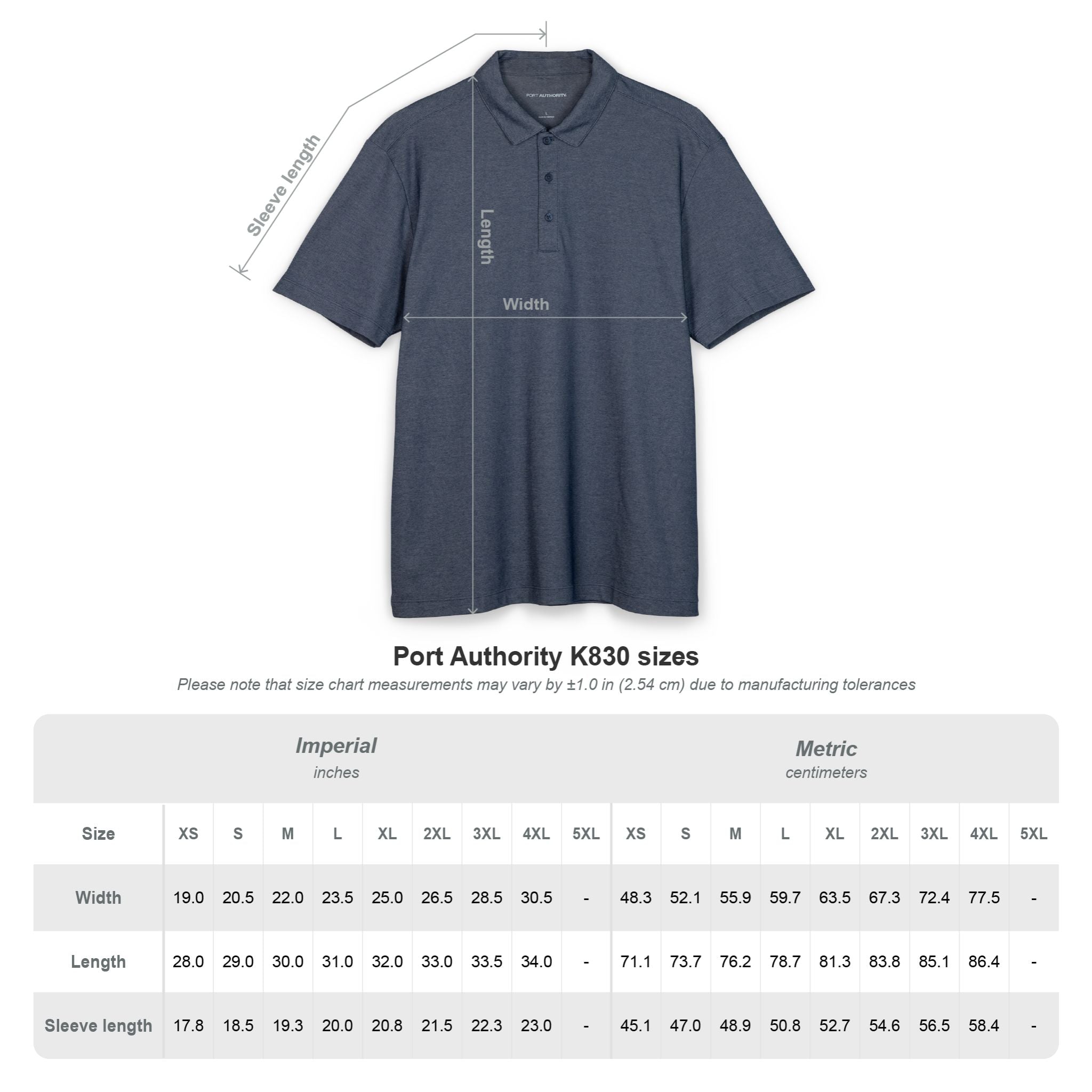 Men's Embroidered Logo Polo Shirt - Fine Pique Blend, Classic Work & Casual
