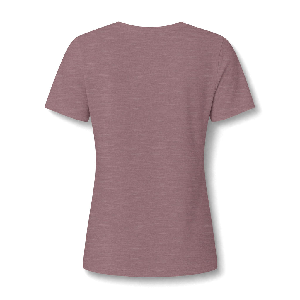 Women's V-Neck Tee — Marco Island Palm & Paddle Graphic