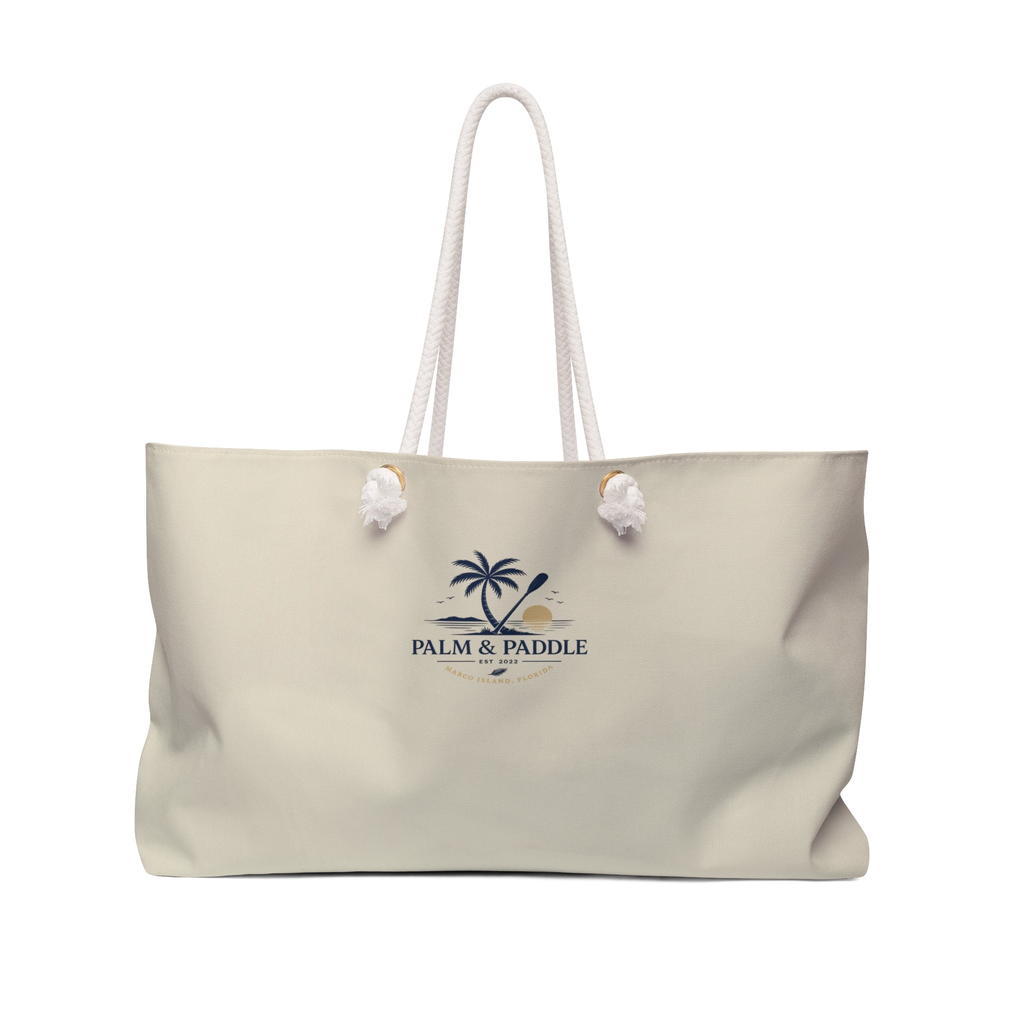 Palm & Paddle Weekender Bag — Coastal Canvas Travel Tote