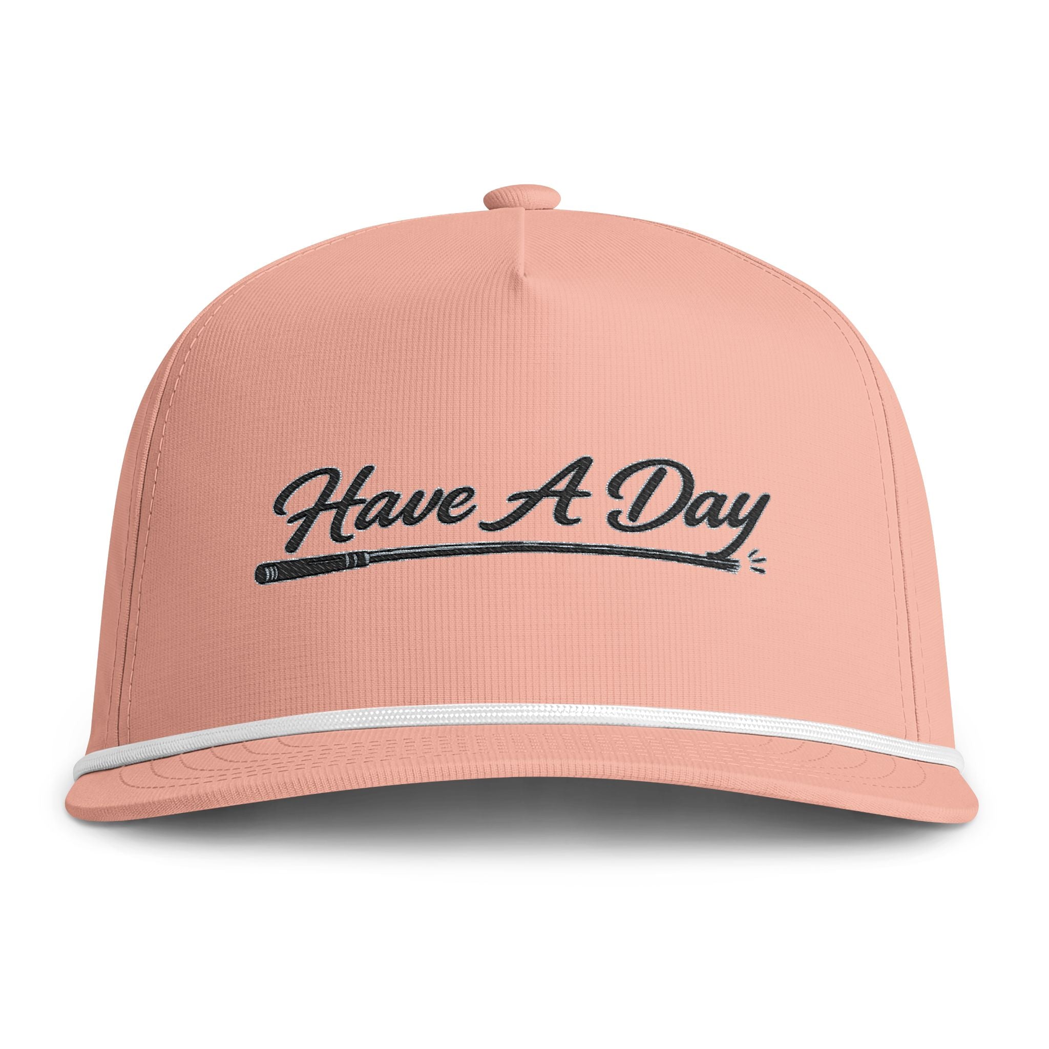Have A Day Rope Cap - Vintage Script Embroidered Hat