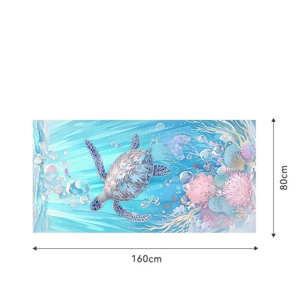 Beach Towel, Lightweight, Quick-Drying, Super Absorbent Soft Beach Towel, Foldable Backpack Style