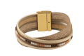 Orgin Elegant multi-strand bracelet with gold clasp