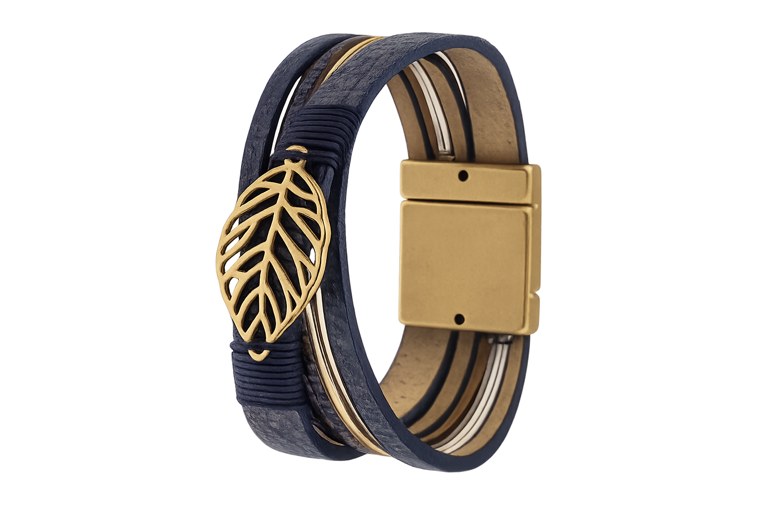 Orgin Elegant Navy Blue and Gold Bracelet